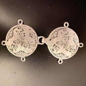 Vintage Pewter Celtic Clasp